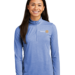 Women's PosiCharge® Tri-Blend Wicking 1/4-Zip Pullover CUSTOMIZED