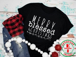 MERRY, BLESSED, CHRISTMAS OBSESSED SHIRT