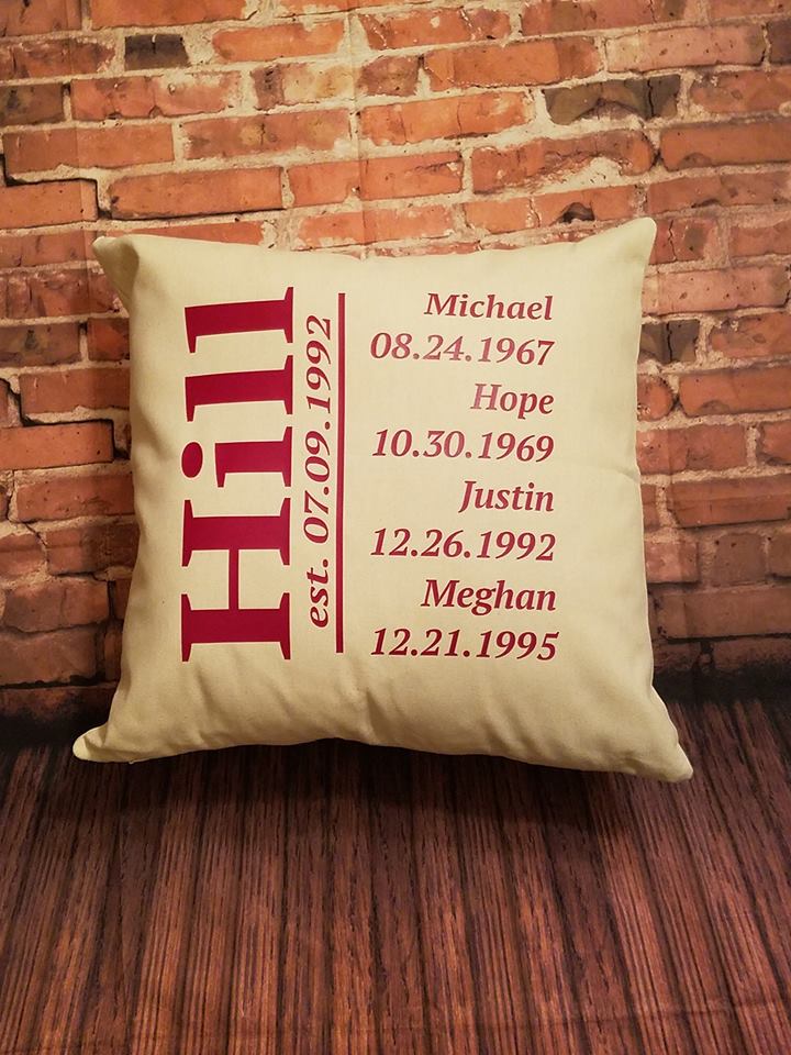 PERSONALIZED PILLOW COVER